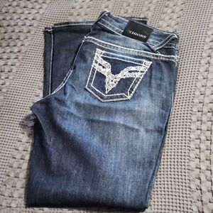 Vigoss Women's Dark Blue Boot Cut Jeans